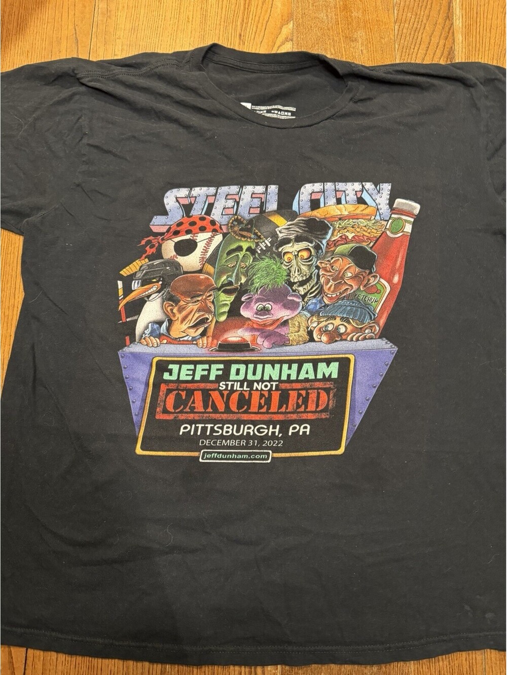 Jeff Dunham Still Not Canceled T-Shirt Adult XL Pittsburgh